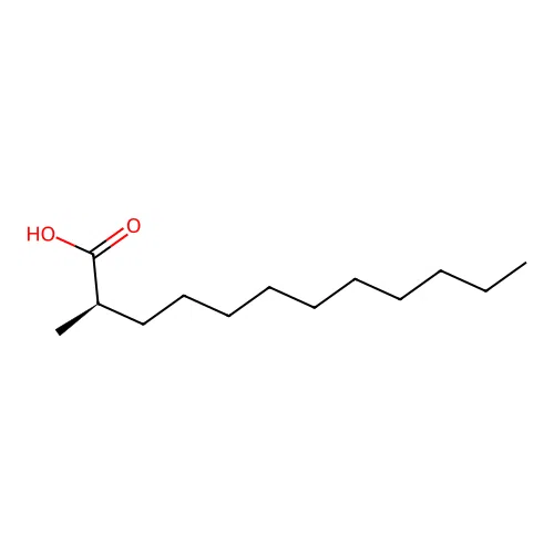Dodecanoic acid, 2-methyl-, (R)- structure