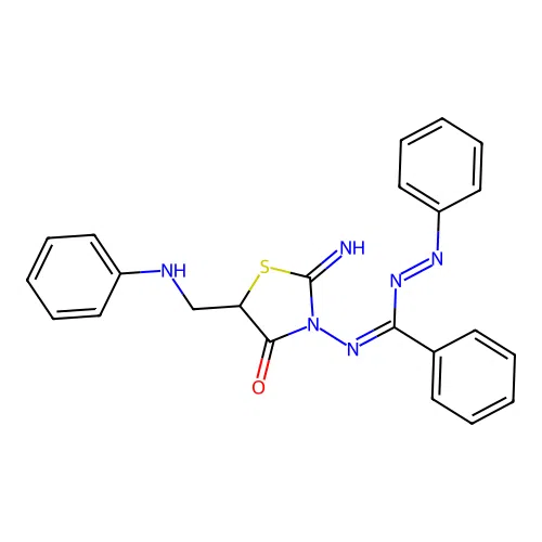 C23-H20-N6-O-S structure