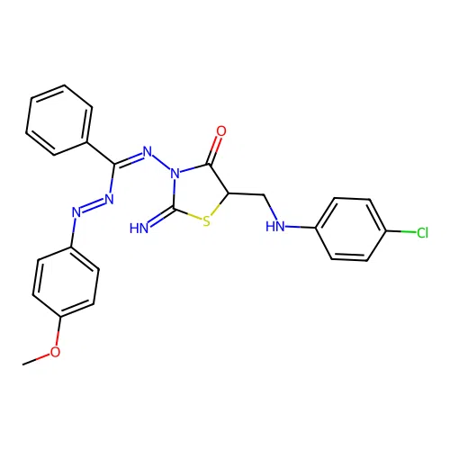 C24H21ClN6O2S structure