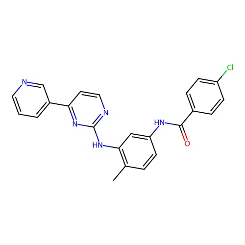 4-Chloro-N-[4-methyl-3-(4-pyridin-3-yl-pyrimidin-2-ylamino)-phenyl]-benzamide structure