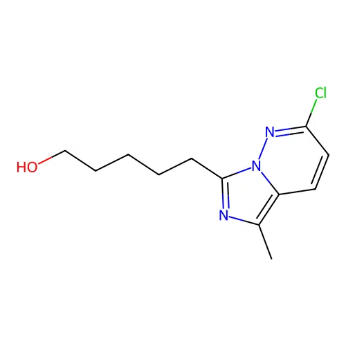 5-(2-Chloro-5-methylimidazo[1,5-b]pyridazin-7-yl)pentan-1-ol structure