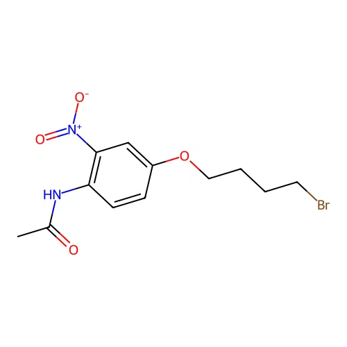 Acetamide, N-[4-(4-bromobutoxy)-2-nitrophenyl]- structure