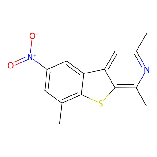 1,3,8-Trimethyl-6-nitro-[1]benzothiolo[2,3-c]pyridine structure