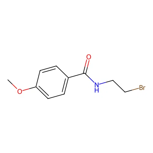 N-(2-bromoethyl)(4-methoxyphenyl)carboxamide structure