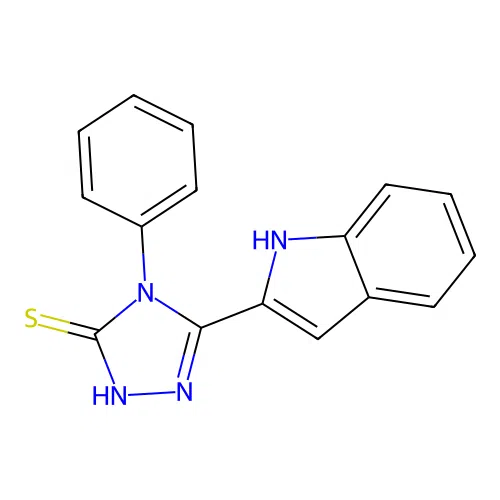 5-(1h-Indol-2-yl)-4-phenyl-4h-[1,2,4]triazole-3-thiol structure