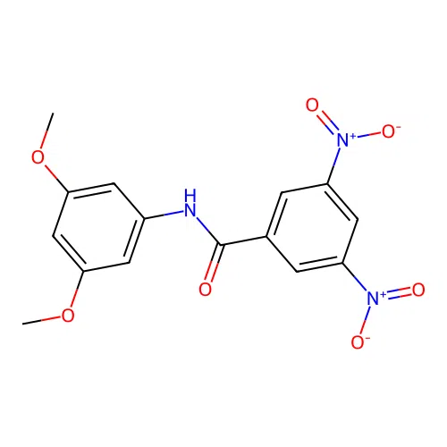 N-(3,5-dimethoxyphenyl)-3,5-dinitrobenzamide structure