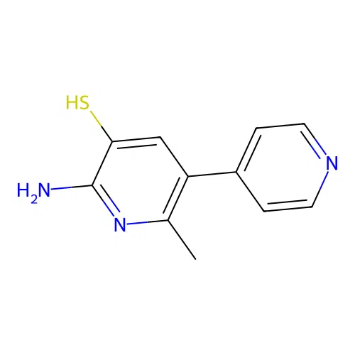 2-Amino-6-methyl-5-pyridin-4-ylpyridine-3-thiol structure