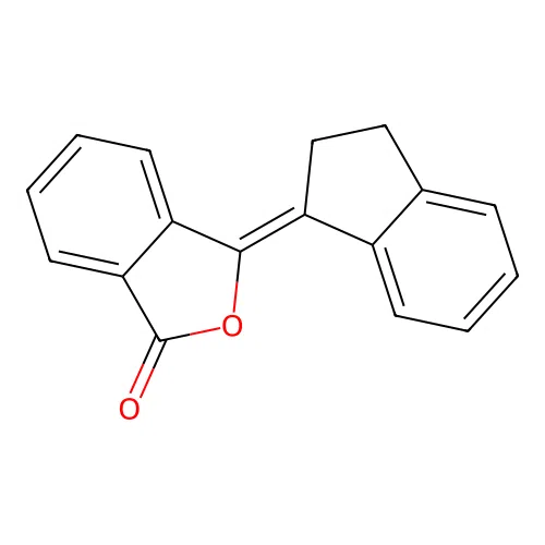 (3Z)-3-(2,3-dihydroinden-1-ylidene)-2-benzofuran-1-one structure