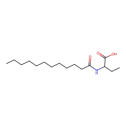 2-(dodecanoylamino)butanoic Acid structure