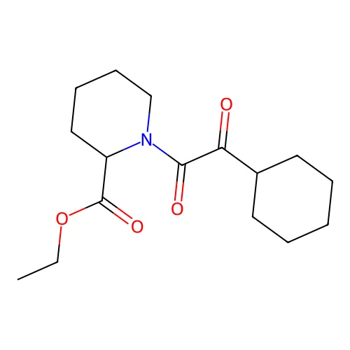 Ethyl 1-(2-cyclohexyl-2-oxoacetyl)piperidine-2-carboxylate structure
