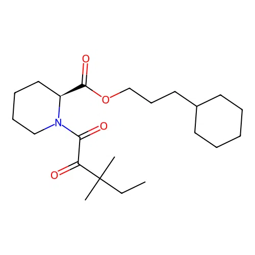 (S)-3-Cyclohexylpropyl 1-(3,3-dimethyl-2-oxopentanoyl)piperidine-2-carboxylate structure