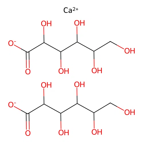 Calcium 2,3,4,5,6-pentahydroxyhexanoate structure