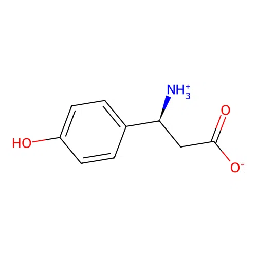 (3S)-3-azaniumyl-3-(4-hydroxyphenyl)propanoate structure