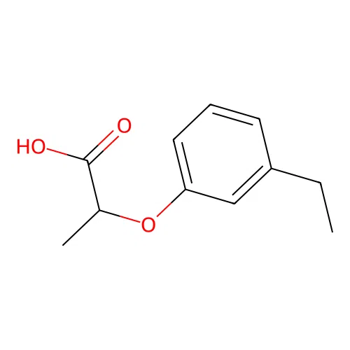 2-(3-Ethylphenoxy)propanoic acid structure