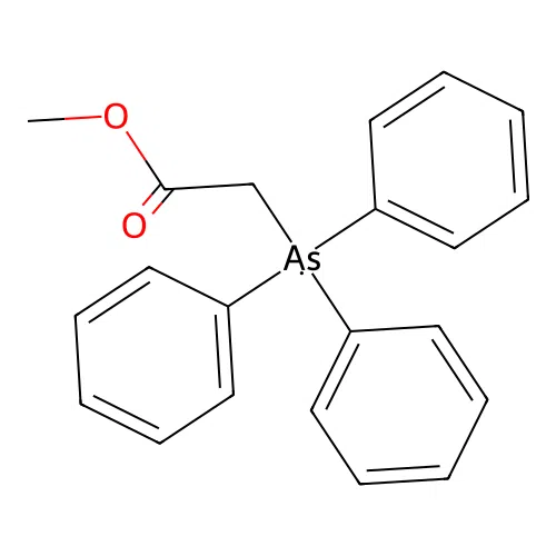 Triphenyl(2-methoxy-2-oxoethyl)arsine structure