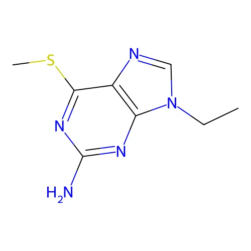 9-Ethyl-6-(methylsulfanyl)-9h-purin-2-amine structure