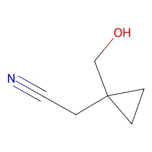 1-(Hydroxymethyl)cyclopropaneacetonitrile structure