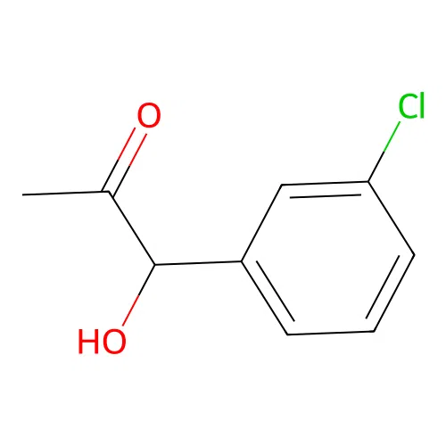 1-(3-Chlorophenyl)-1-hydroxypropan-2-one structure