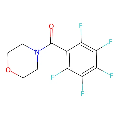 Pentafluorobenzoic acid, morpholide structure