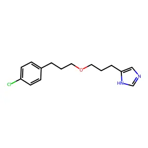 1H-Imidazole, 4-(3-(3-(4-chlorophenyl)propoxy)propyl)- structure