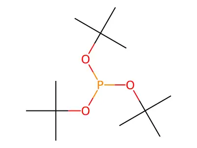 Phosphorous acid, tris(1,1-dimethylethyl) ester structure