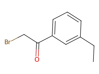 2-Bromo-1-(3-ethylphenyl)ethanone structure
