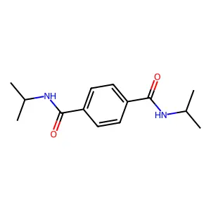 N,N'-di(propan-2-yl)benzene-1,4-dicarboxamide structure
