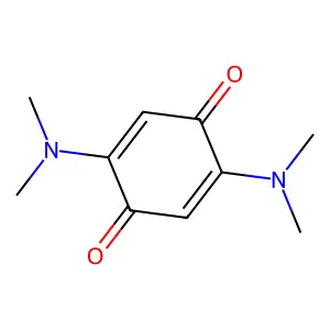 2,5-Bis(dimethylamino)-2,5-cyclohexadiene-1,4-dione structure