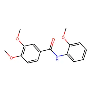 3,4-dimethoxy-N-(2-methoxyphenyl)benzamide structure