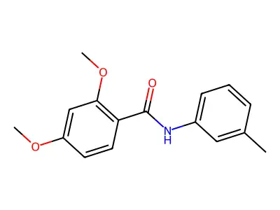 2,4-dimethoxy-N-(3-methylphenyl)benzamide structure
