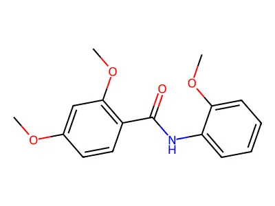 2,4-dimethoxy-N-(2-methoxyphenyl)benzamide structure