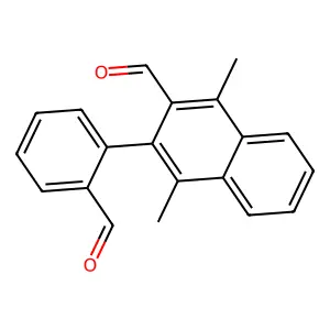 2-Naphthaldehyde, 1,4-dimethyl-3-(o-formylphenyl)- structure