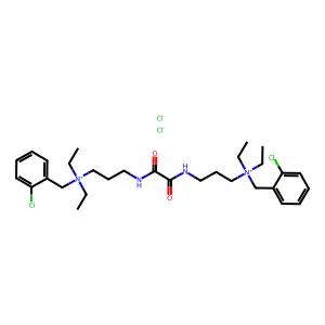 Ammonium, (oxalylbis(iminotrimethylene))bis((o-chlorobenzyl)diethyl-, dichloride structure