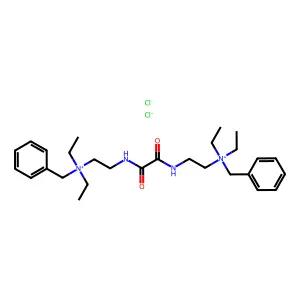Ammonium, (oxalylbis(iminoethylene))bis(benzyldiethyl-, dichloride structure