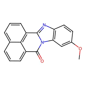 7H-Benzimidazo(2,1-a)benz(de)isoquinolin-7-one, 10-methoxy- structure