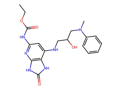 ethyl N-[7-[[2-hydroxy-3-(N-methylanilino)propyl]amino]-2-ox structure