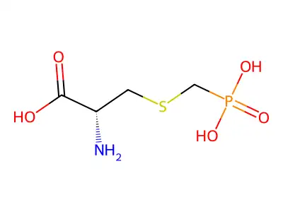 2-Amino-3-((phosphonomethyl)thio)propionic acid structure