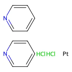 Platinum, dichlorobis(pyridine)-, trans- structure