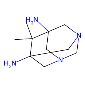 6,6-Dimethyl-1,3-diazatricyclo(3.3.1.13,7)decane-5,7-diamine structure