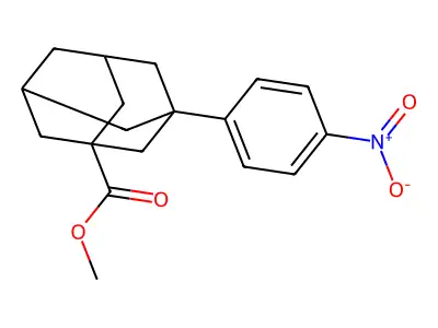 Methyl 3-(4-nitrophenyl)adamantane-1-carboxylate structure