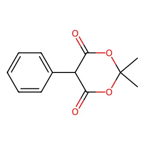 2,2-Dimethyl-5-phenyl-1,3-dioxane-4,6-dione structure