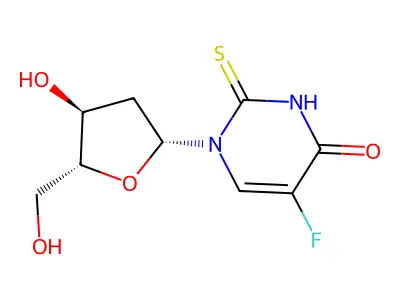2'-Deoxy-5-fluoro-2-thiouridine structure