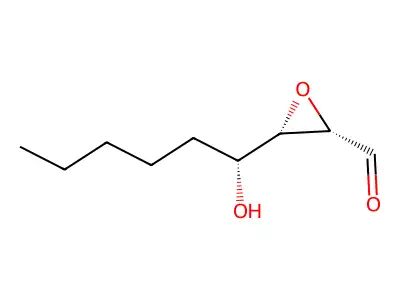 (2S,3S)-3-[(1R)-1-hydroxyhexyl]oxirane-2-carbaldehyde structure