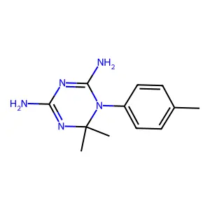 6,6-Dimethyl-1-(p-tolyl)-1,3,5-triazine-2,4-diamine structure