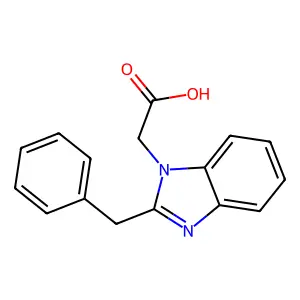 (2-Benzyl-1H-benzimidazol-1-yl)acetic acid structure