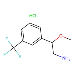 Benzeneethanamine, beta-methoxy-3-(trifluoromethyl)-, hydrochloride structure