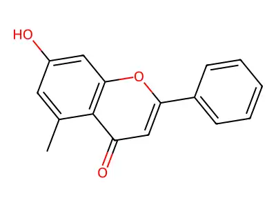 7-Hydroxy-5-methylflavone structure