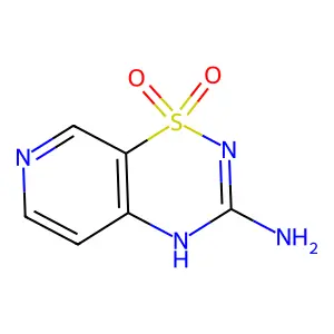 1,1-dioxo-4H-pyrido[4,3-e][1,2,4]thiadiazin-3-amine structure