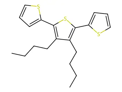 2,2':5',2''-Terthiophene, 3',4'-dibutyl- structure