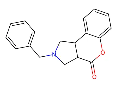 (3aR,9bR)-2-benzyl-1,3,3a,9b-tetrahydrochromeno[3,4-c]pyrrol-4-one structure